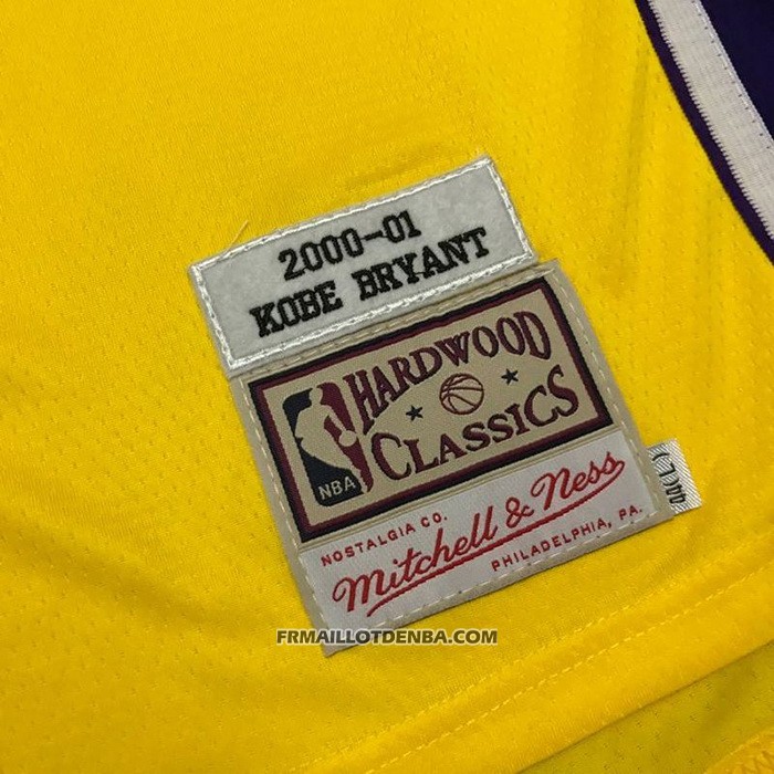 Maillot Los Angeles Lakers Kobe Bryant NO 8 Icon 1999-00 Finals Bound Jaune